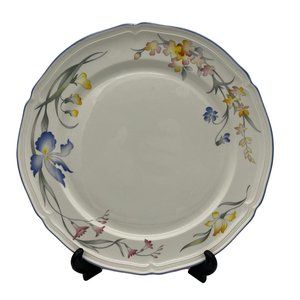 Villeroy & Boch China Riviera Chop Plate 12" Luxembourg Floral Pattern